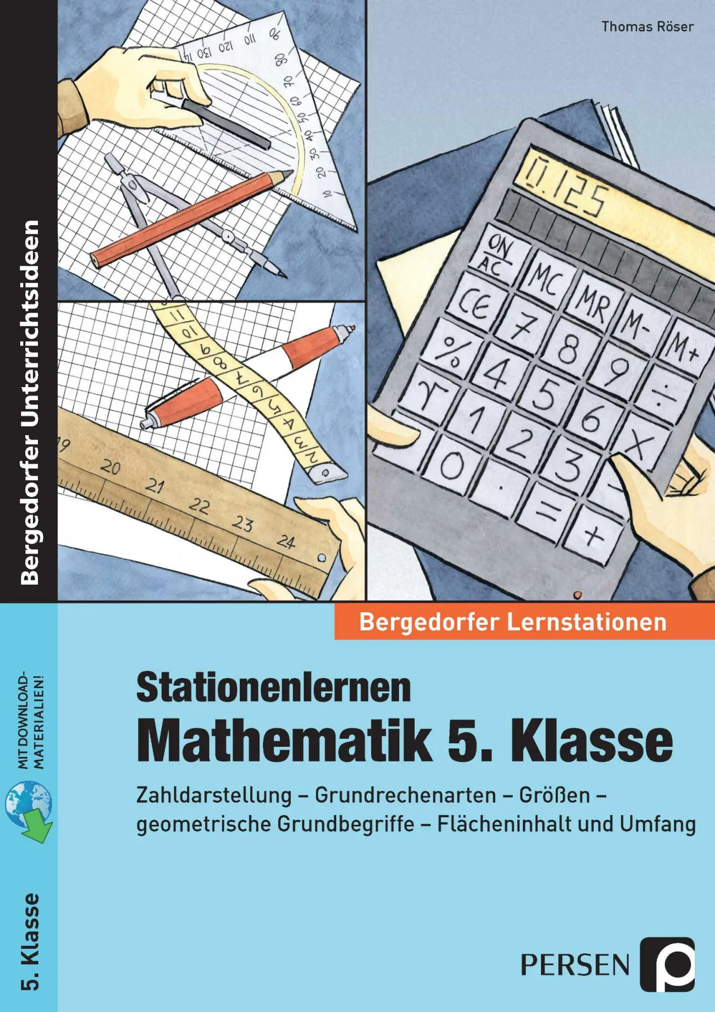 Cover: 9783403233312 | Stationenlernen Mathematik 5. Klasse | Thomas Röser | Bundle | Deutsch