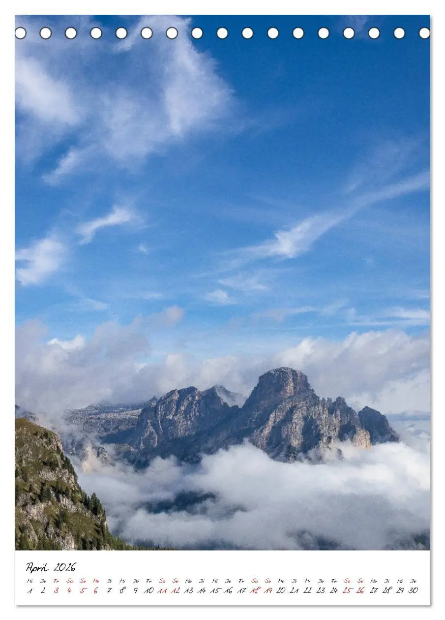 Bild: 9783516403312 | Bergpixel´s Bergwelten (Tischkalender 2026 DIN A5 hoch), CALVENDO...