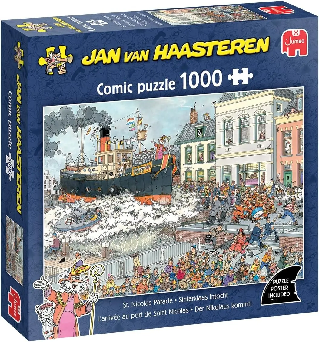 Cover: 8721017603412 | Jan van Haasteren - St. Nicolas Parade - Puzzle 1000 Teile | Spiel
