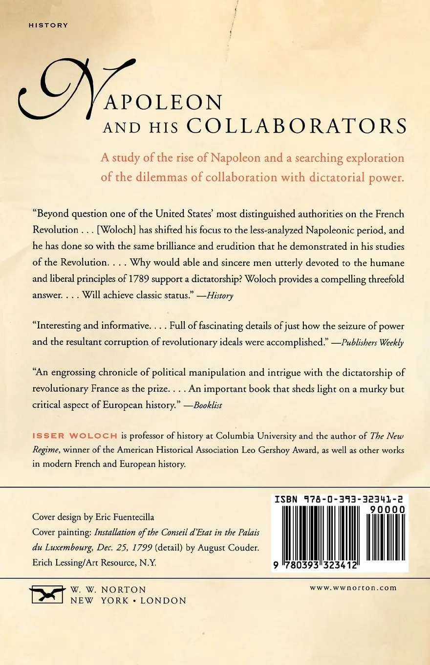 Rückseite: 9780393323412 | Napoleon and His Collaborators | The Making of a Dictatorship | Woloch