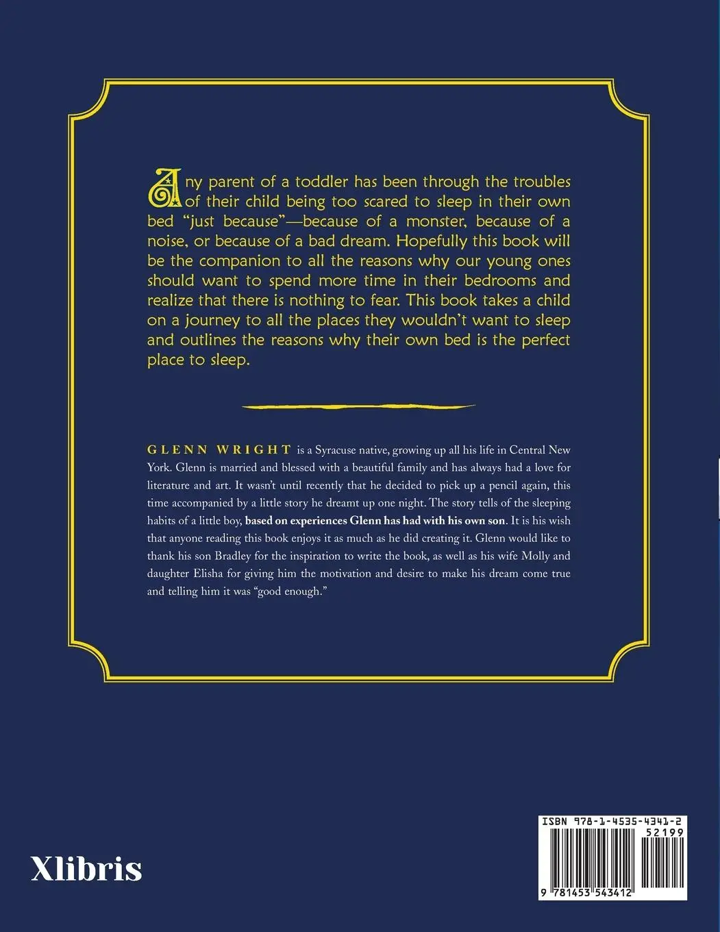 Rückseite: 9781453543412 | I Sleep in My Own Bed | Glenn Wright | Taschenbuch | Englisch | 2010