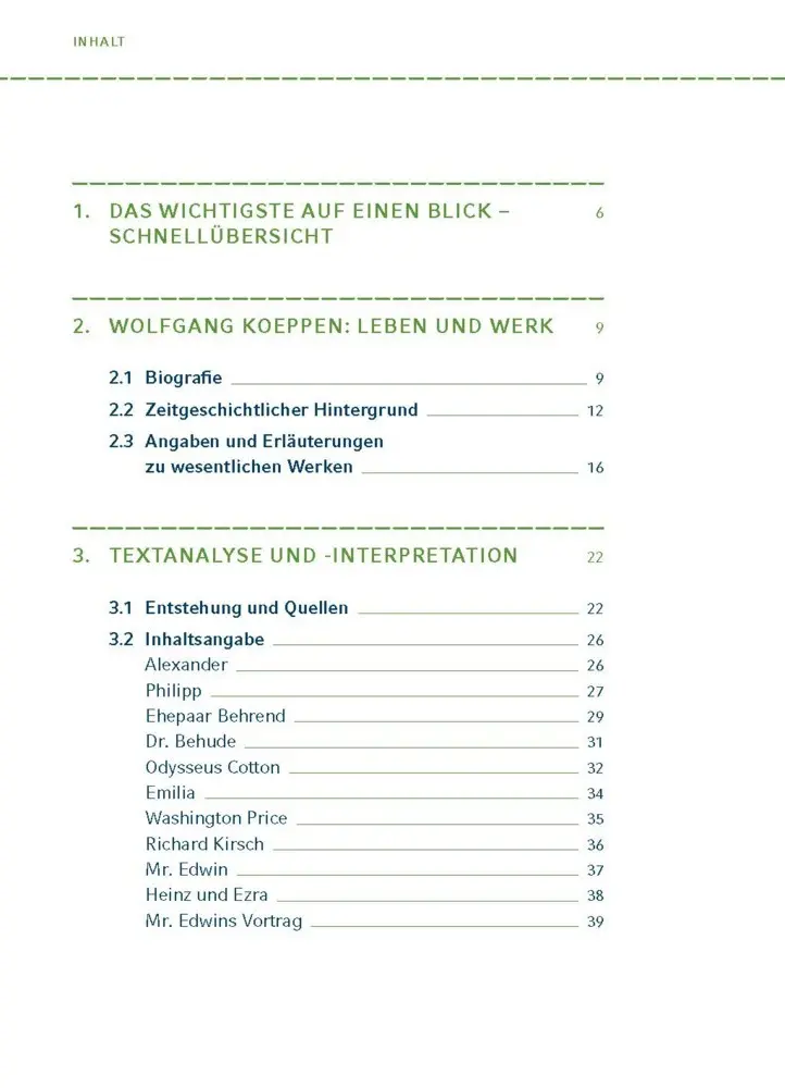 Bild: 9783129303412 | Tauben im Gras von Wolfgang Koeppen | Wolfgang Koeppen | Taschenbuch