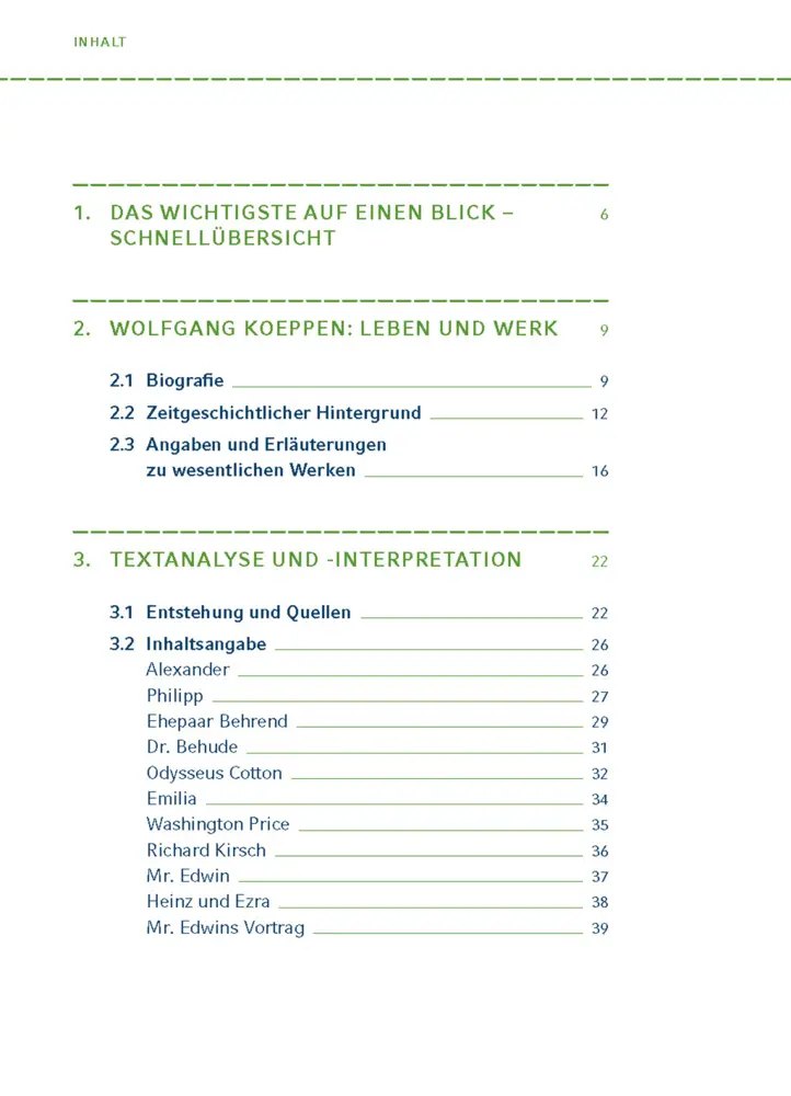 Bild: 9783129303412 | Tauben im Gras von Wolfgang Koeppen | Wolfgang Koeppen | Taschenbuch