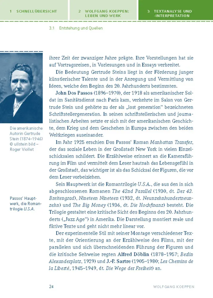 Bild: 9783129303412 | Tauben im Gras von Wolfgang Koeppen | Wolfgang Koeppen | Taschenbuch