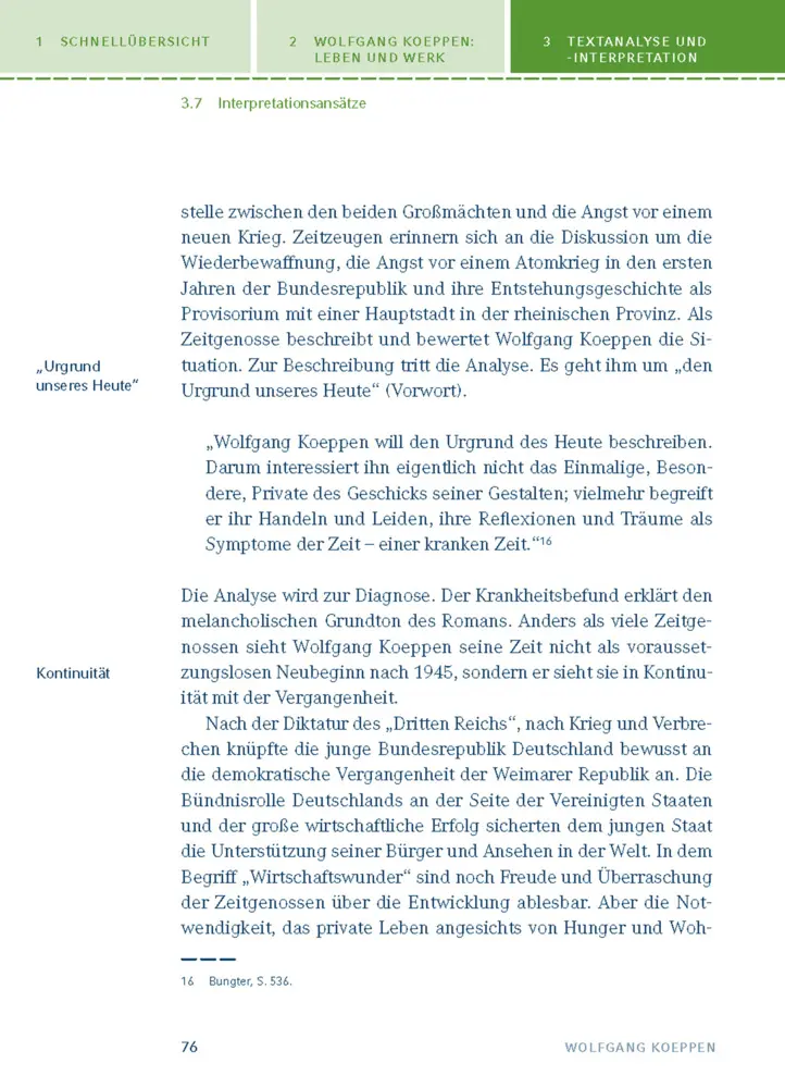 Bild: 9783129303412 | Tauben im Gras von Wolfgang Koeppen | Wolfgang Koeppen | Taschenbuch