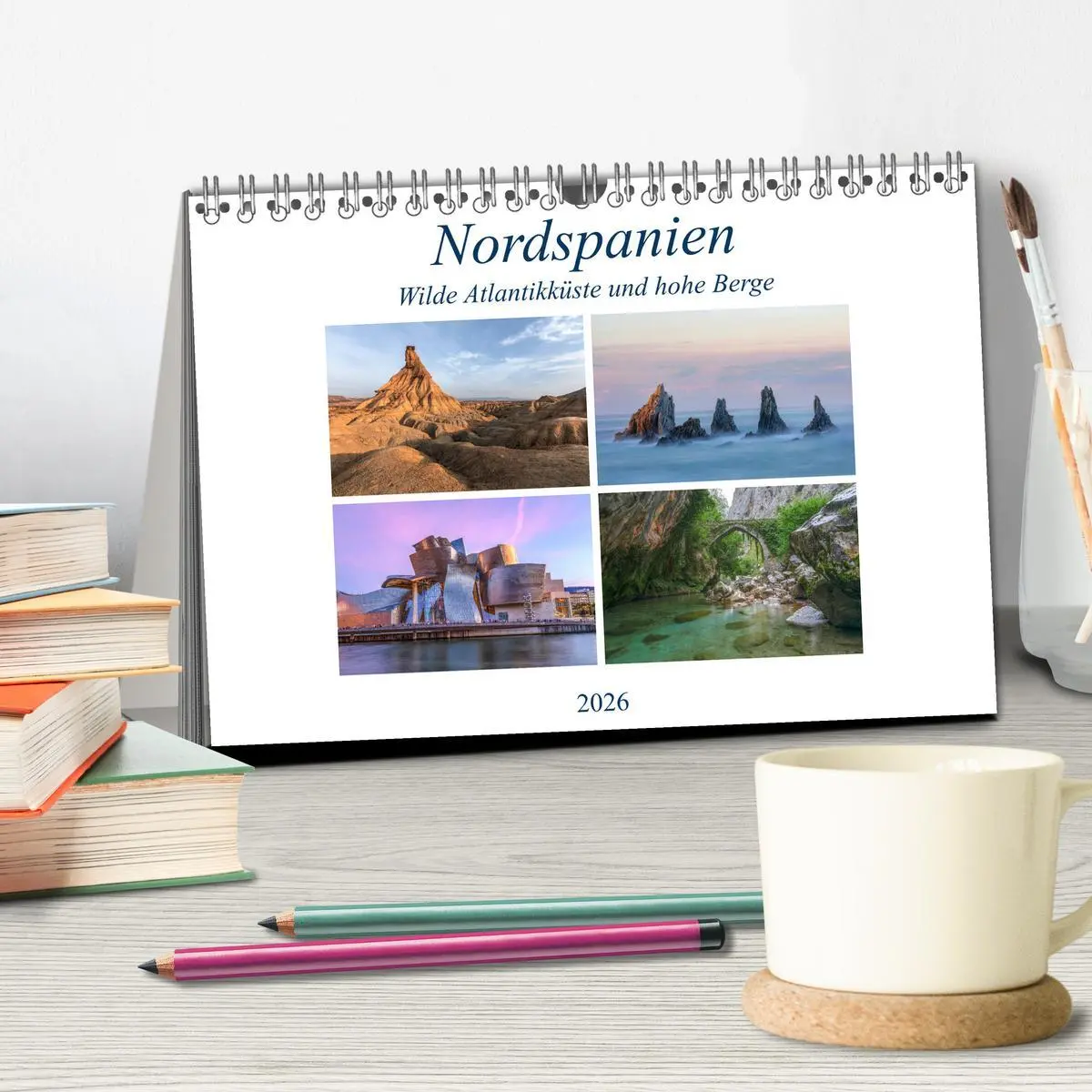 Bild: 9783457923412 | Nordspanien, wilde Atlantikküste und hohe Berge (Tischkalender 2026...