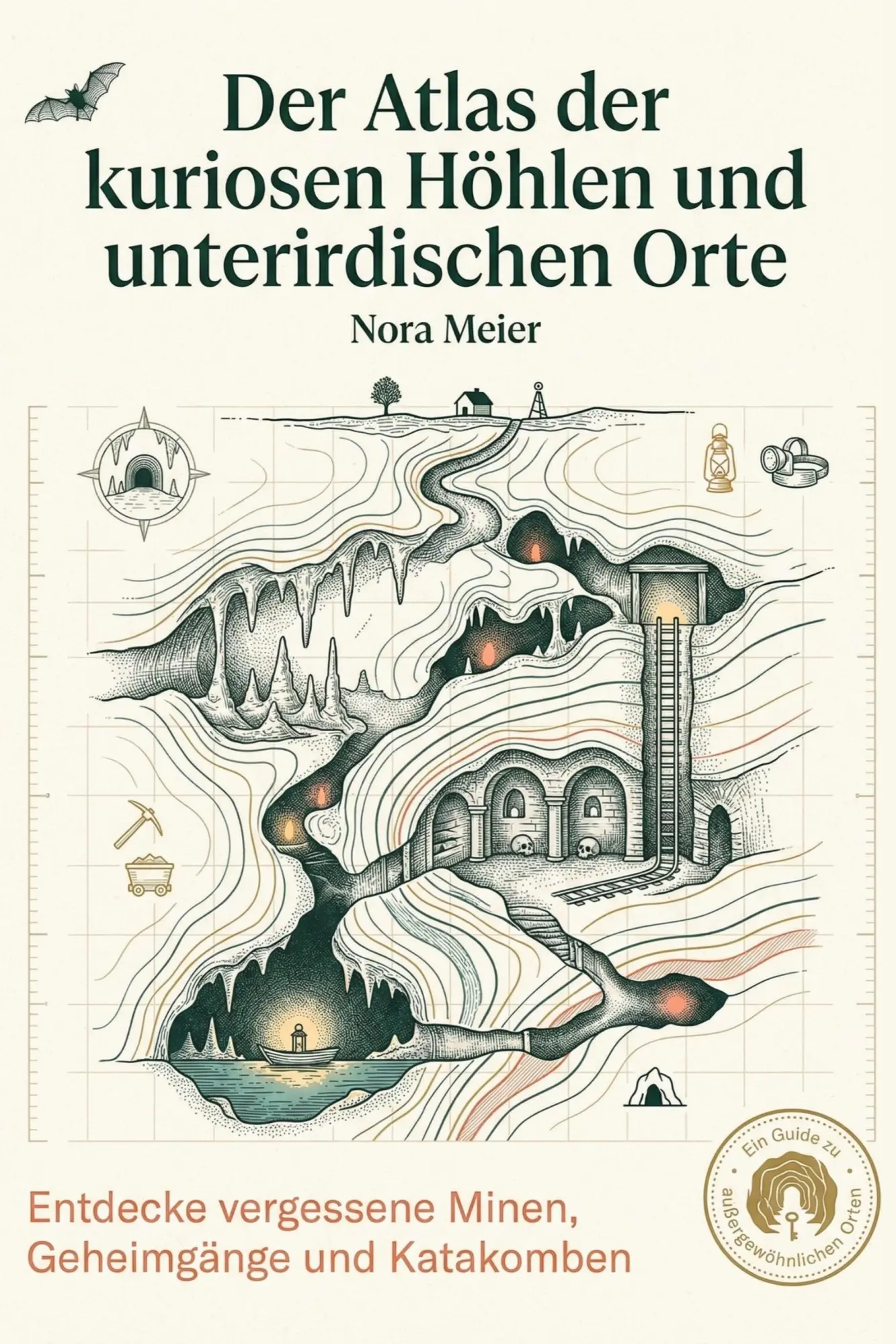 Cover: 9783695383412 | Der Atlas der kuriosen Höhlen und unterirdischen Orte | Nora Meier