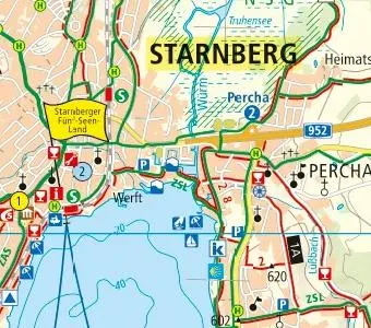 Bild: 9783747303412 | Rad- und Wanderkarte Starnberger Fünf-Seen-Land 1 : 50 000 | Deutsch