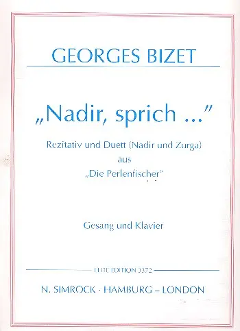 Cover: 9790221113412 | Nadir, sprich (Pearlfishers) | Georges Bizet | Buch