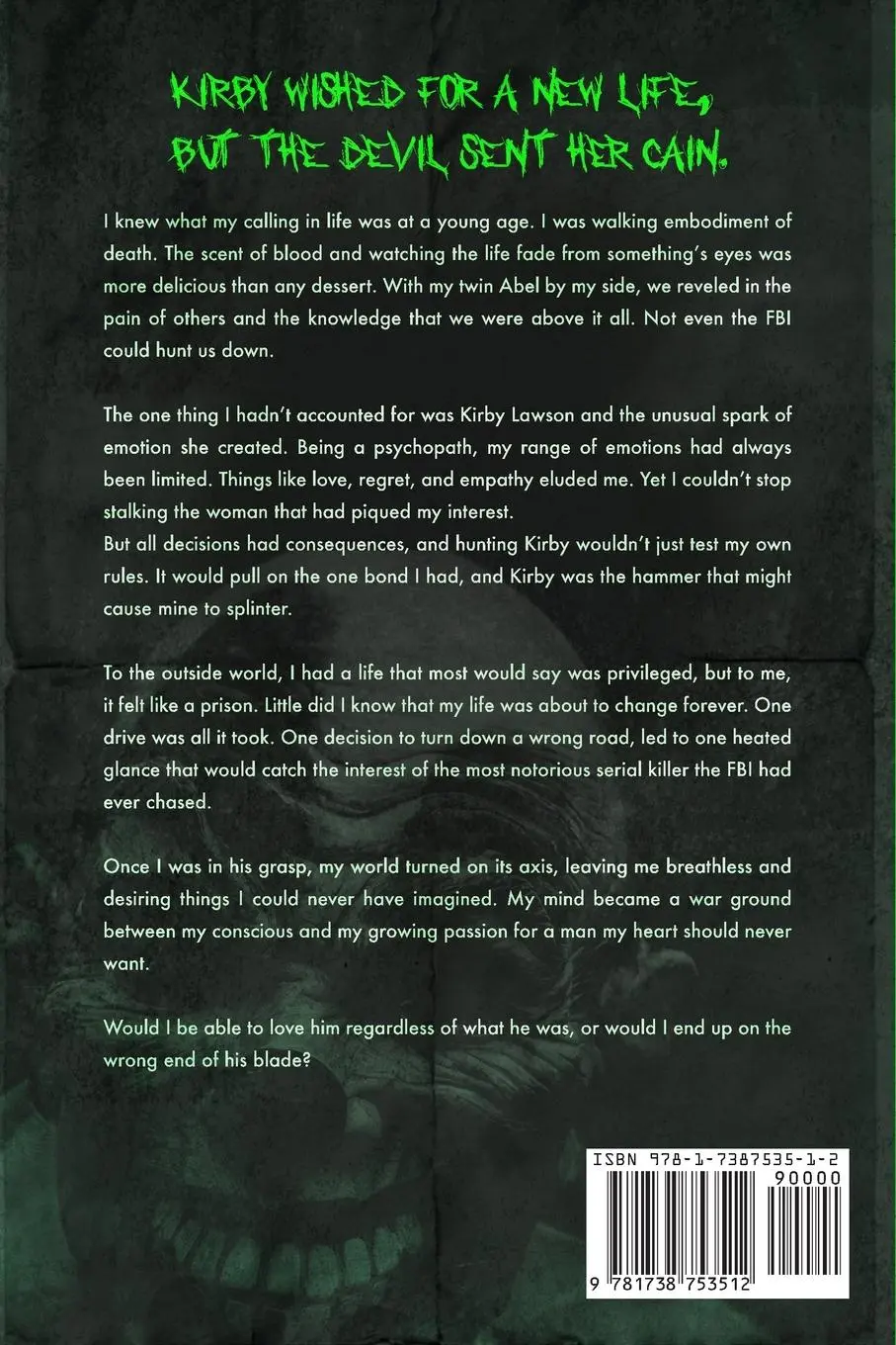 Rückseite: 9781738753512 | Unhinged Cain | Brooklyn Cross | Taschenbuch | Englisch | 2023