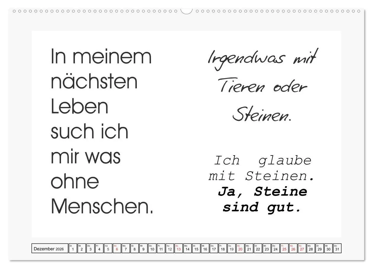 Bild: 9783457773512 | Typo-Kalender für das Büro. Sarkasmus und fiese Sprüche...