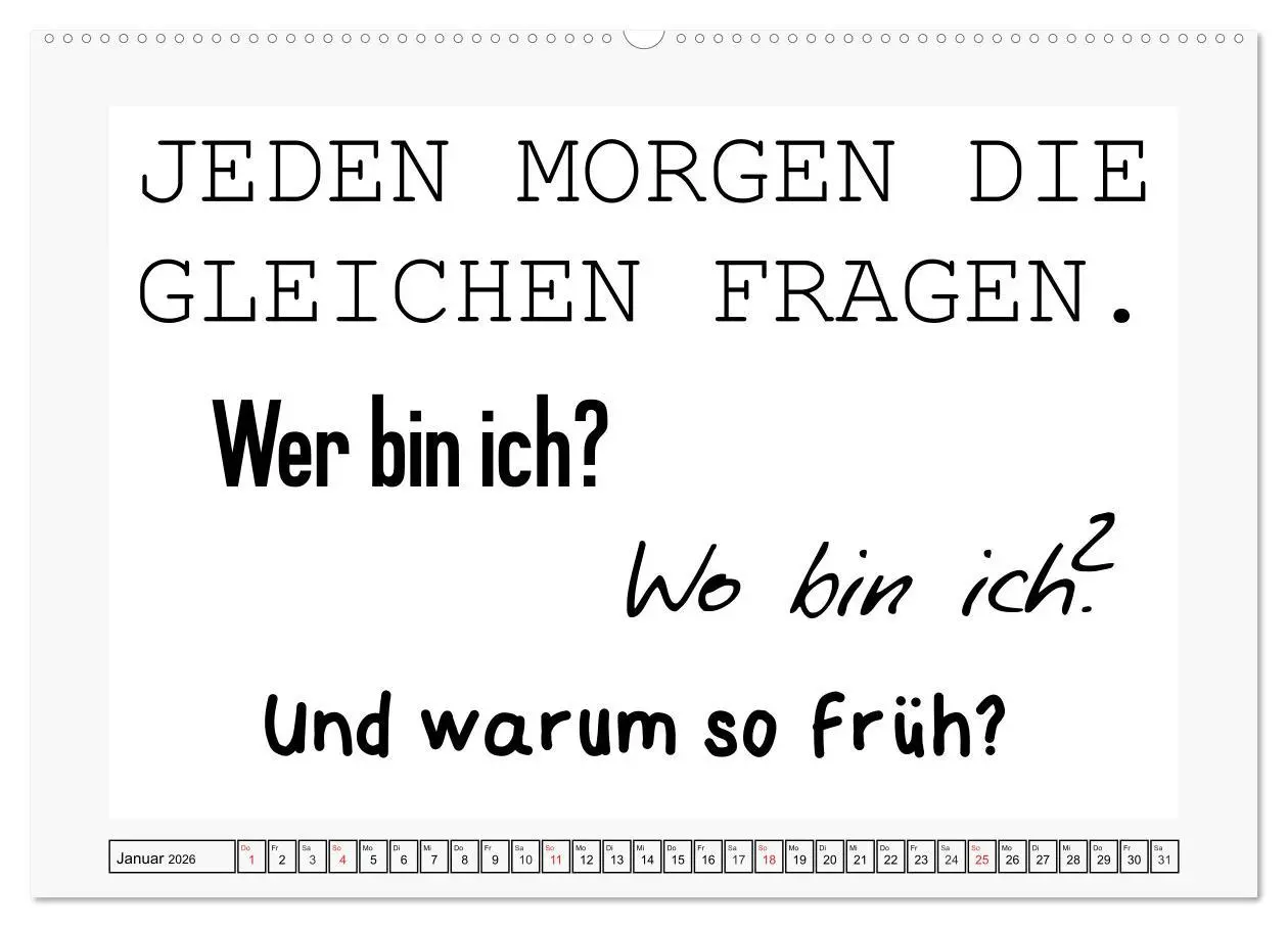 Bild: 9783457773512 | Typo-Kalender für das Büro. Sarkasmus und fiese Sprüche...