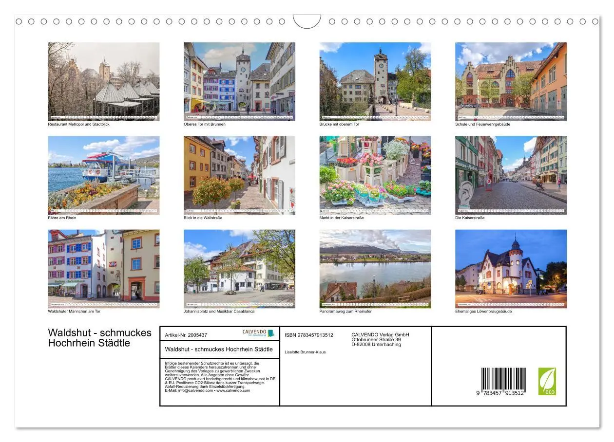 Bild: 9783457913512 | Waldshut - schmuckes Hochrhein Städtle (Wandkalender 2026 DIN A3...