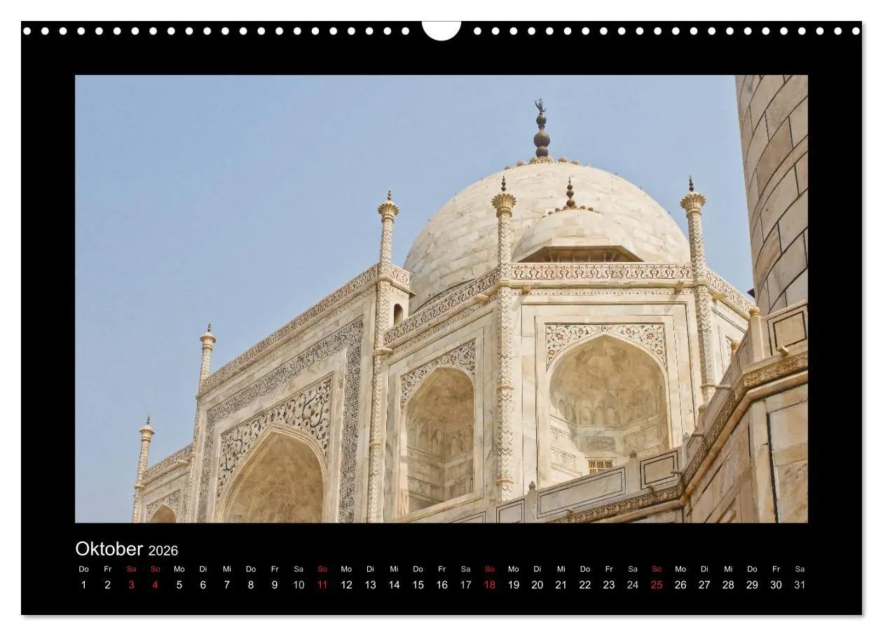 Bild: 9783516173512 | Taj Mahal (Wandkalender 2026 DIN A3 quer), CALVENDO Monatskalender