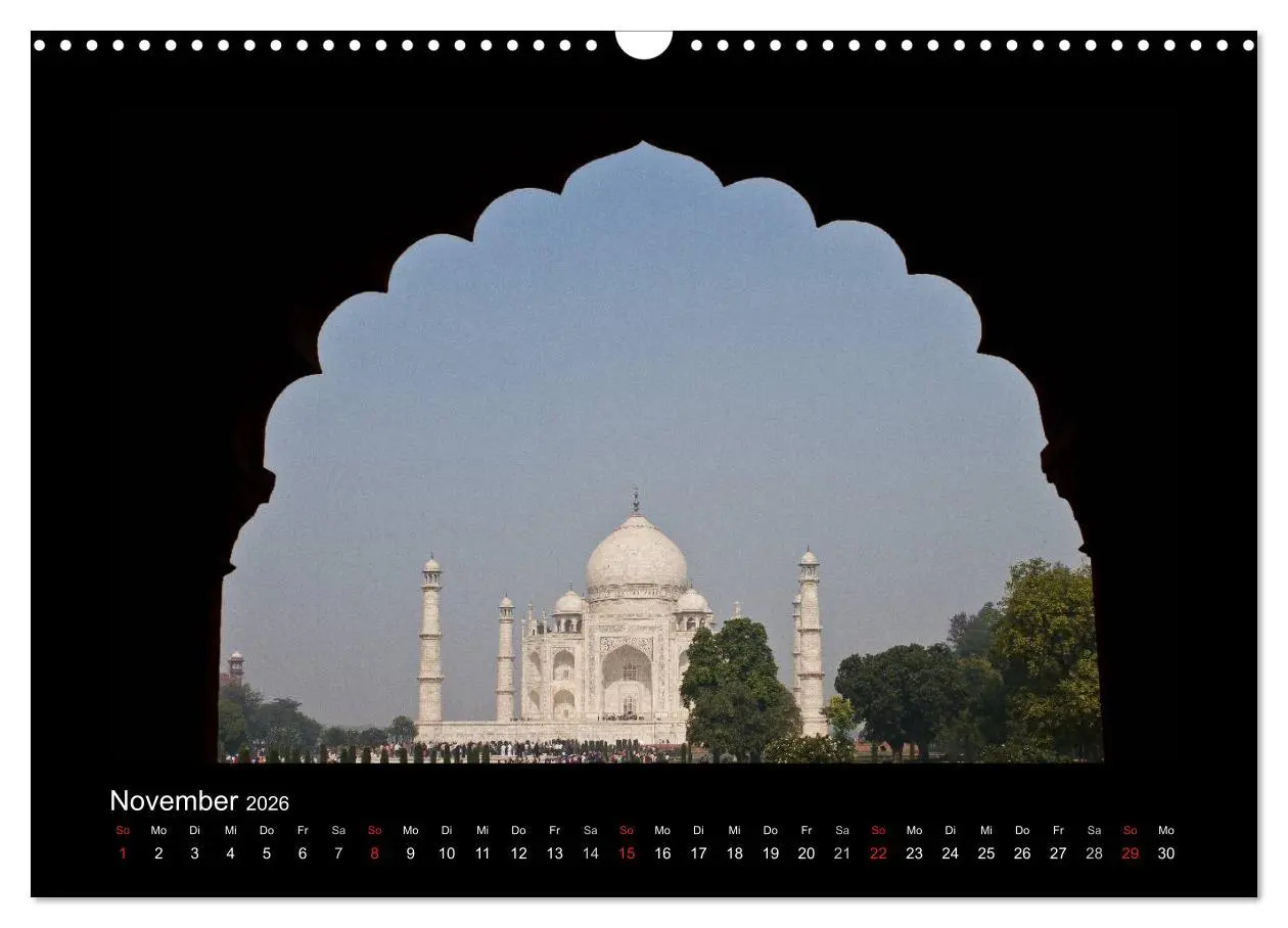 Bild: 9783516173512 | Taj Mahal (Wandkalender 2026 DIN A3 quer), CALVENDO Monatskalender