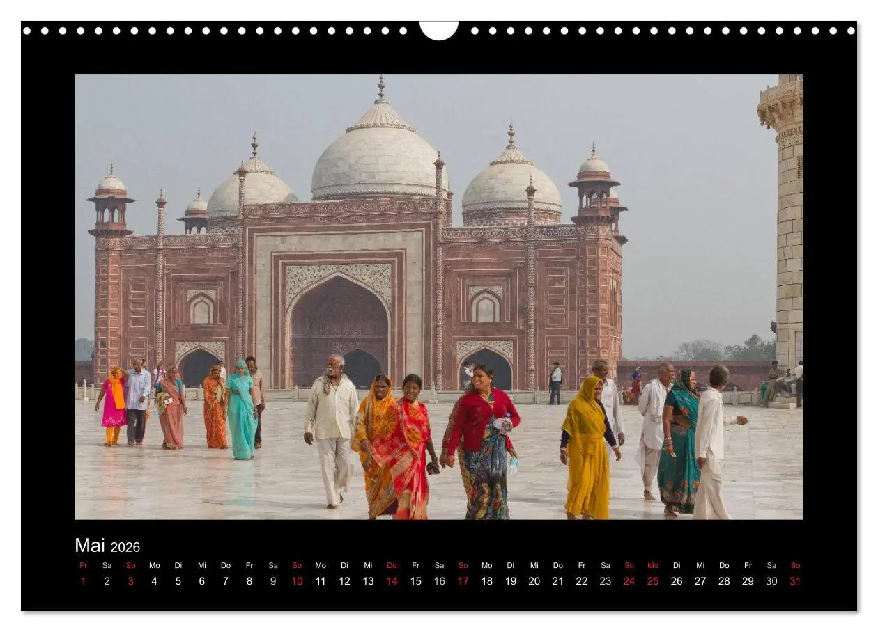 Bild: 9783516173512 | Taj Mahal (Wandkalender 2026 DIN A3 quer), CALVENDO Monatskalender