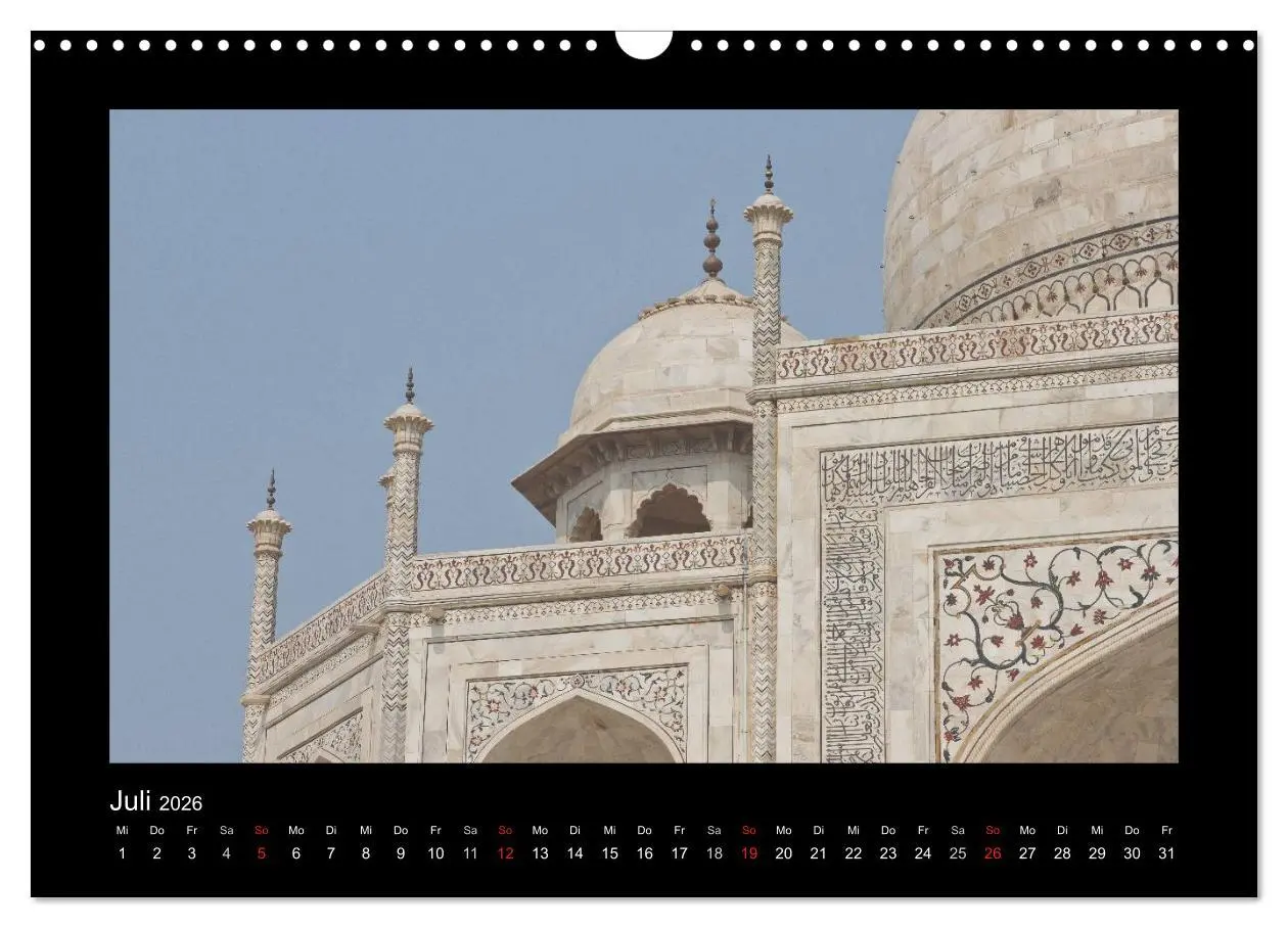 Bild: 9783516173512 | Taj Mahal (Wandkalender 2026 DIN A3 quer), CALVENDO Monatskalender