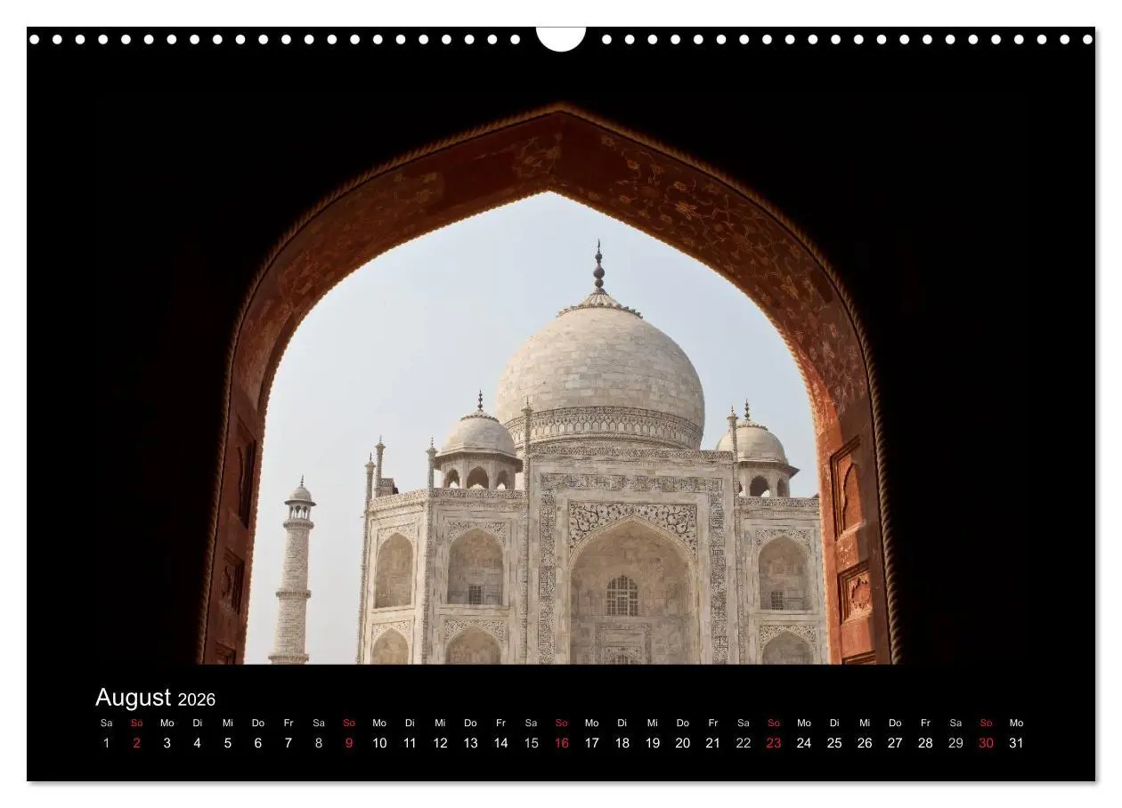 Bild: 9783516173512 | Taj Mahal (Wandkalender 2026 DIN A3 quer), CALVENDO Monatskalender
