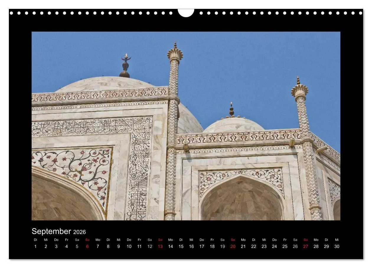 Bild: 9783516173512 | Taj Mahal (Wandkalender 2026 DIN A3 quer), CALVENDO Monatskalender