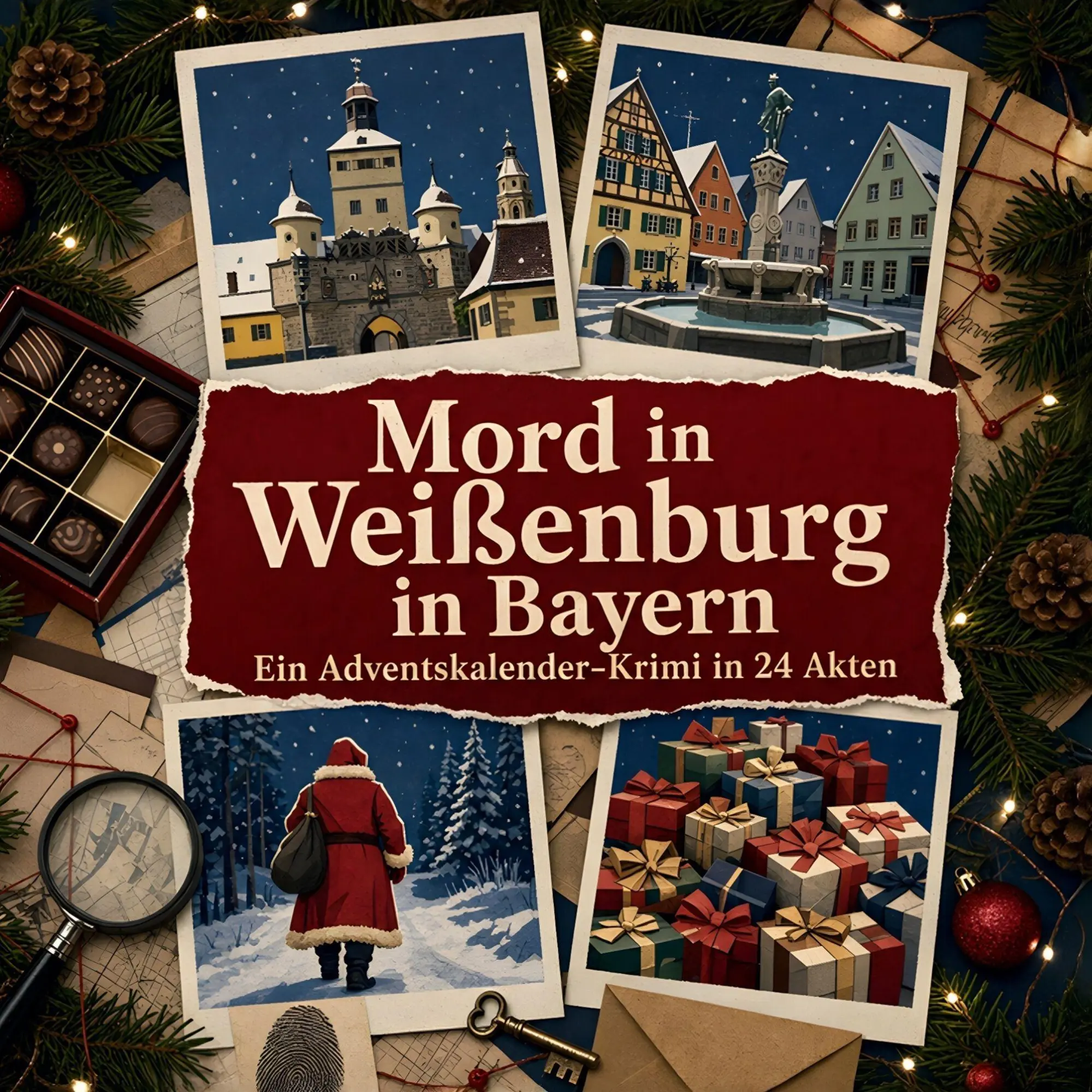 Cover: 9783696123512 | Mord in Weißenburg in Bayern | Ein Adventskalender-Krimi in 24 Akten