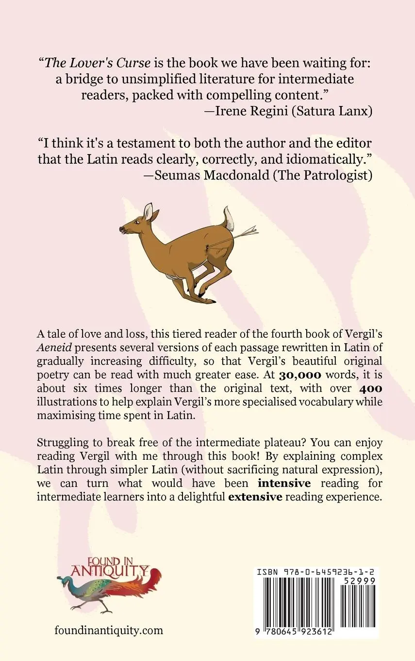 Rückseite: 9780645923612 | The Lover's Curse | A Tiered Reader of Aeneid 4 | Carla Hurt | Buch