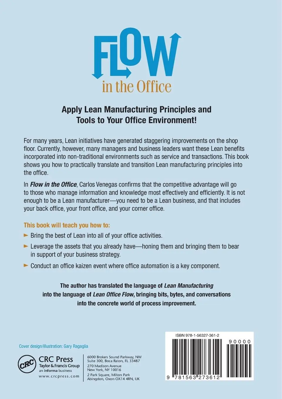 Rückseite: 9781563273612 | Flow in the Office | Implementing and Sustaining Lean Improvements