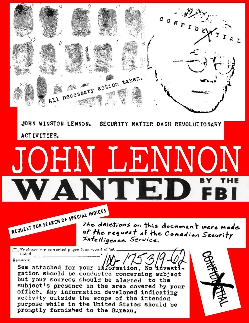Cover: 9782954463612 | JOHN LENNON - Wanted by the FBI | Julien Kern | Taschenbuch | Englisch