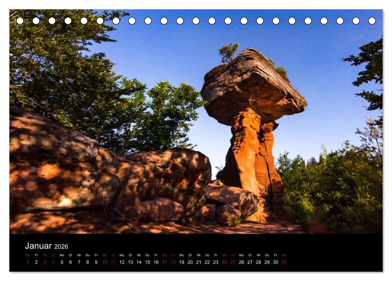 Bild: 9783457763612 | Sagenhafter Pfälzerwald (Tischkalender 2026 DIN A5 quer), CALVENDO...