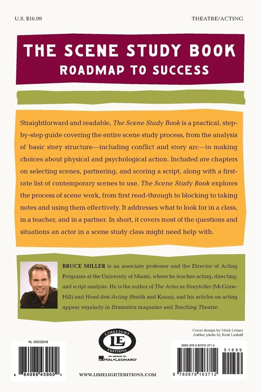 Rückseite: 9780879103712 | The Scene Study Book | Roadmap to Success | Bruce Miller | Taschenbuch