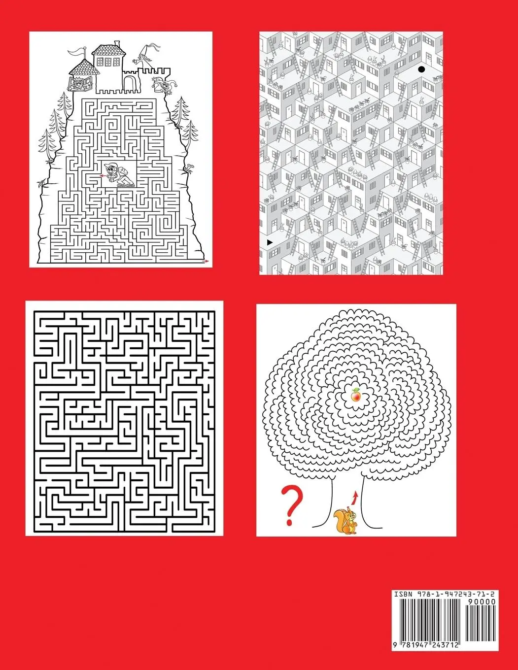 Rückseite: 9781947243712 | Fun and Challenging Mazes for Kids 8-12 | Dylanna Press | Taschenbuch