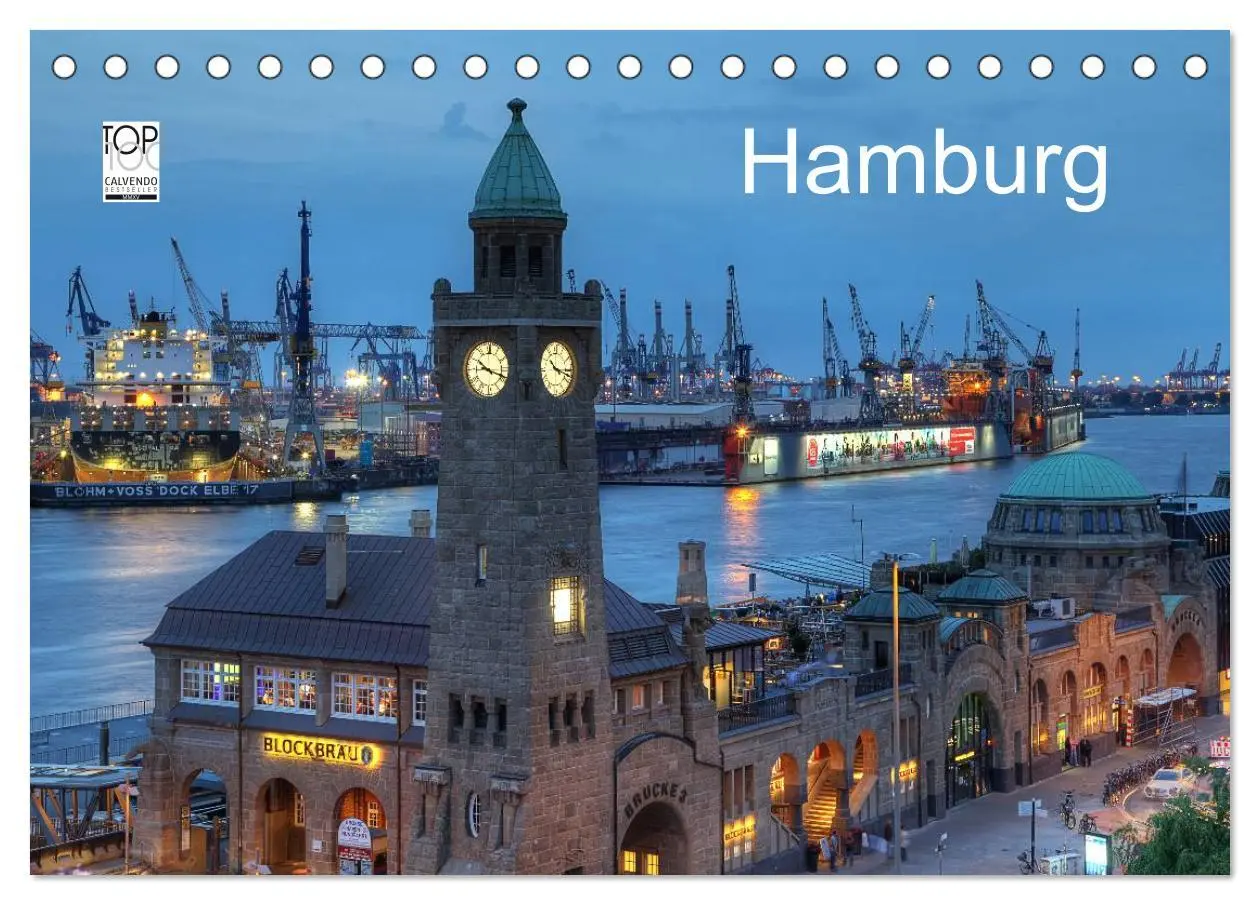 Cover: 9783516223712 | Hamburg (Tischkalender 2026 DIN A5 quer), CALVENDO Monatskalender