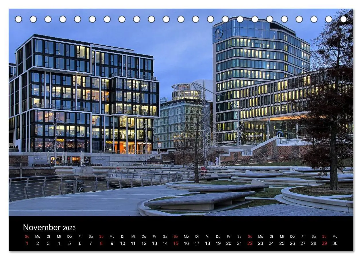 Bild: 9783516223712 | Hamburg (Tischkalender 2026 DIN A5 quer), CALVENDO Monatskalender