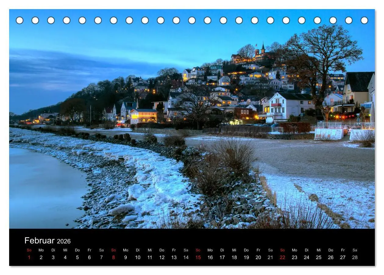 Bild: 9783516223712 | Hamburg (Tischkalender 2026 DIN A5 quer), CALVENDO Monatskalender