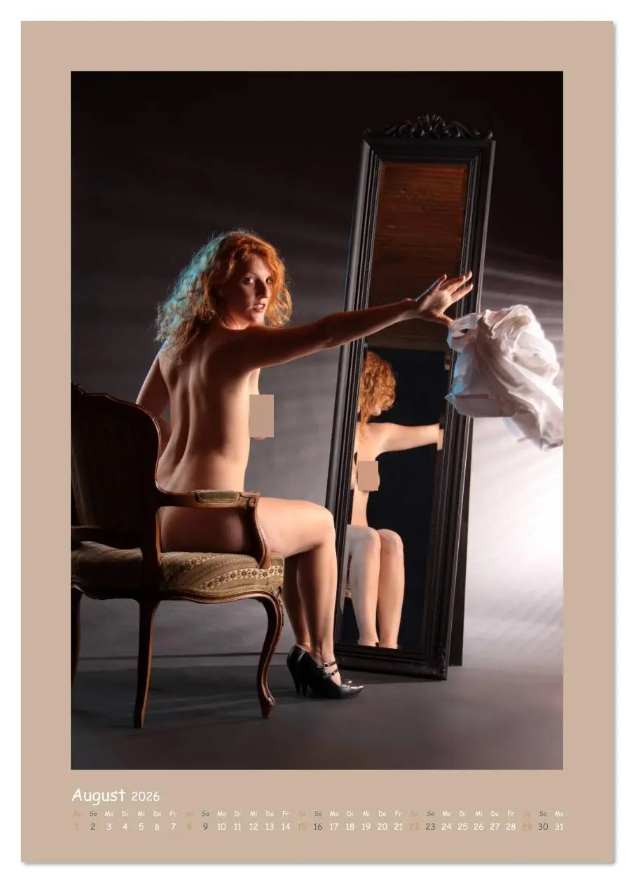 Bild: 9783516393712 | Nackt im Spiegel (Tischkalender 2026 DIN A5 hoch), CALVENDO...