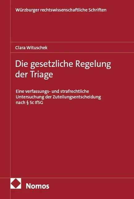 Die gesetzliche Regelung der Triage