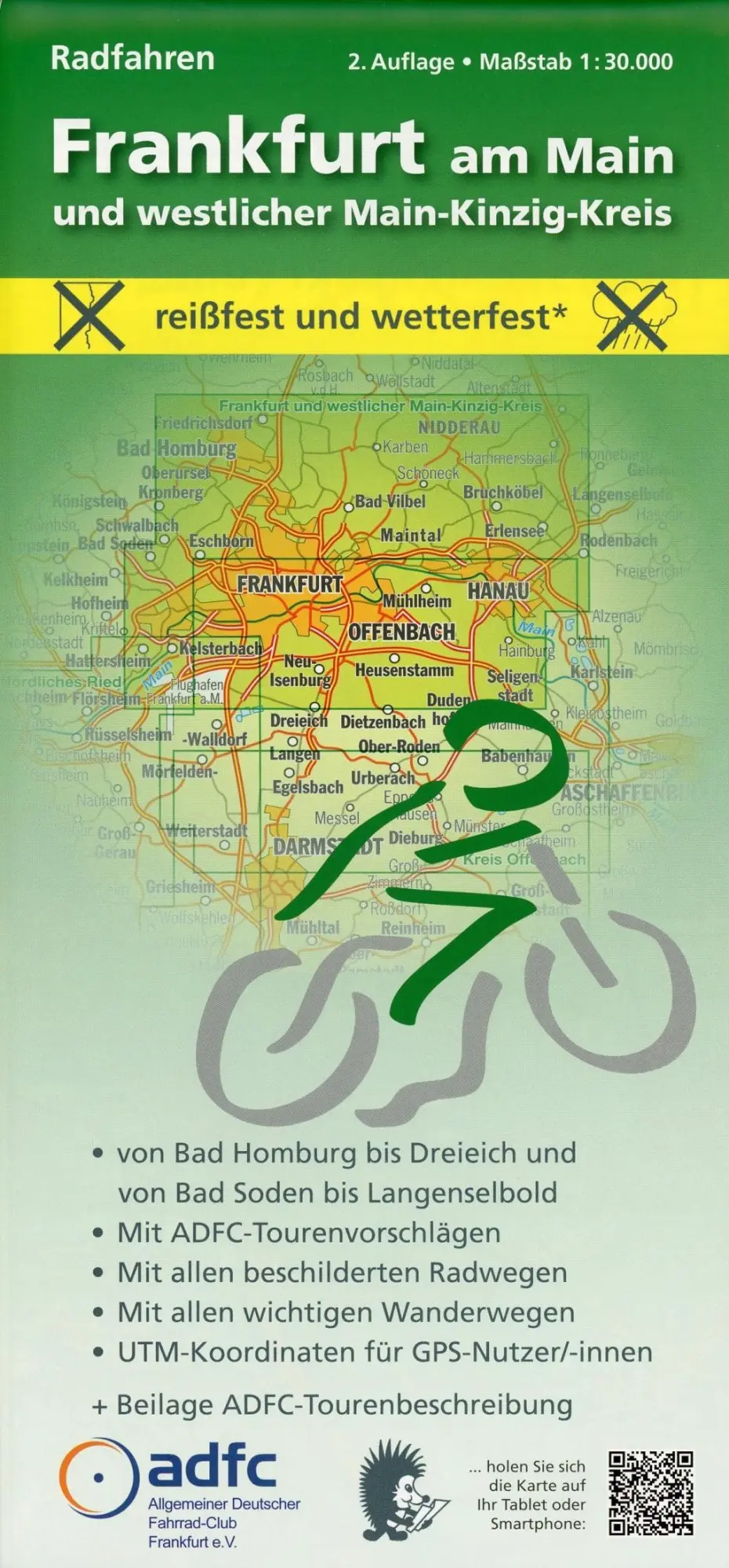 Cover: 9783931273712 | Frankfurt am Main und westlicher Main-Kinzig-Kreis. Radfahren 1 :...