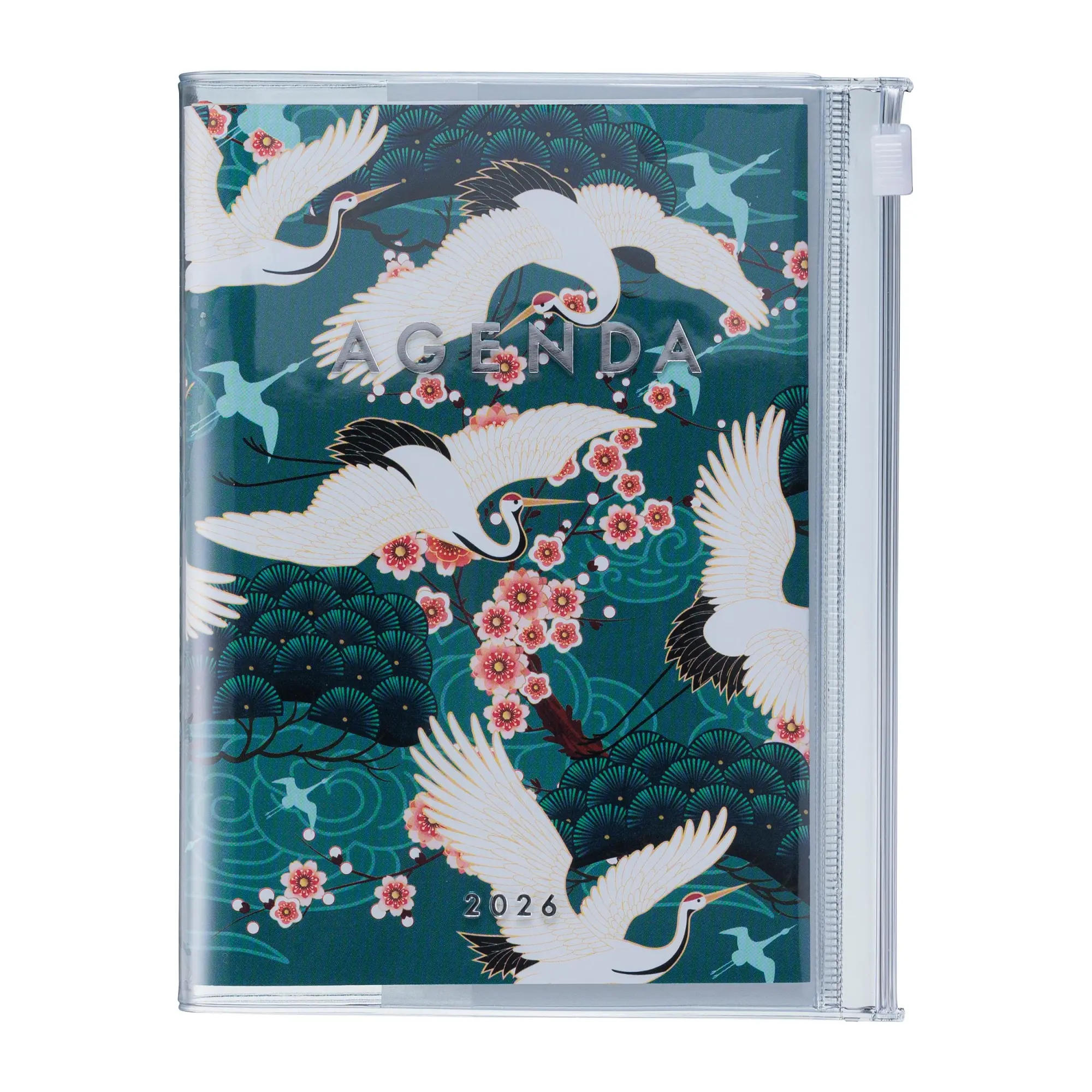 Cover: 4550045143812 | MARK'S 2025/26 Taschenkalender, A6 Japan / Birds // Green | Inc.
