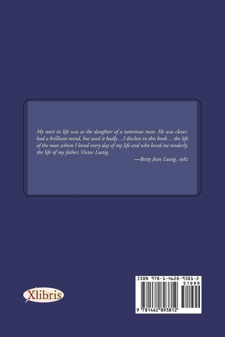 Rückseite: 9781462893812 | From Paris to Alcatraz | Betty Jean Lustig (u. a.) | Taschenbuch
