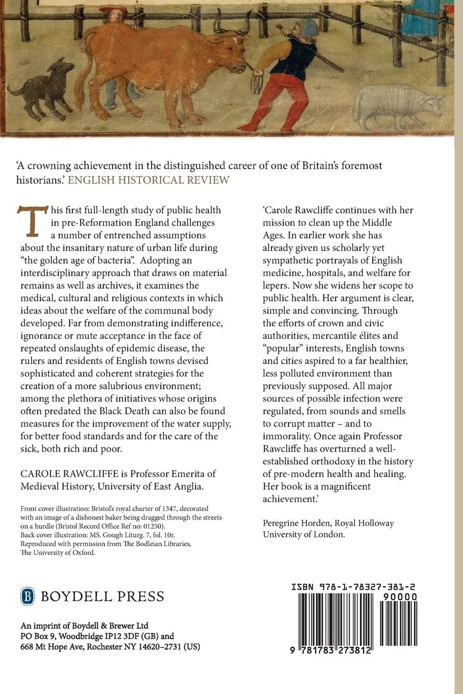 Rückseite: 9781783273812 | Urban Bodies: Communal Health in Late Medieval English Towns and...