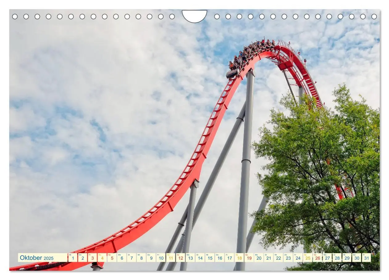 Bild: 9783435273812 | Achterbahn - extrem (Wandkalender 2025 DIN A4 quer), CALVENDO...