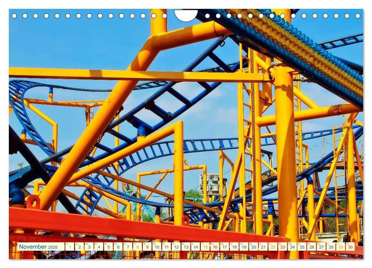 Bild: 9783435273812 | Achterbahn - extrem (Wandkalender 2025 DIN A4 quer), CALVENDO...