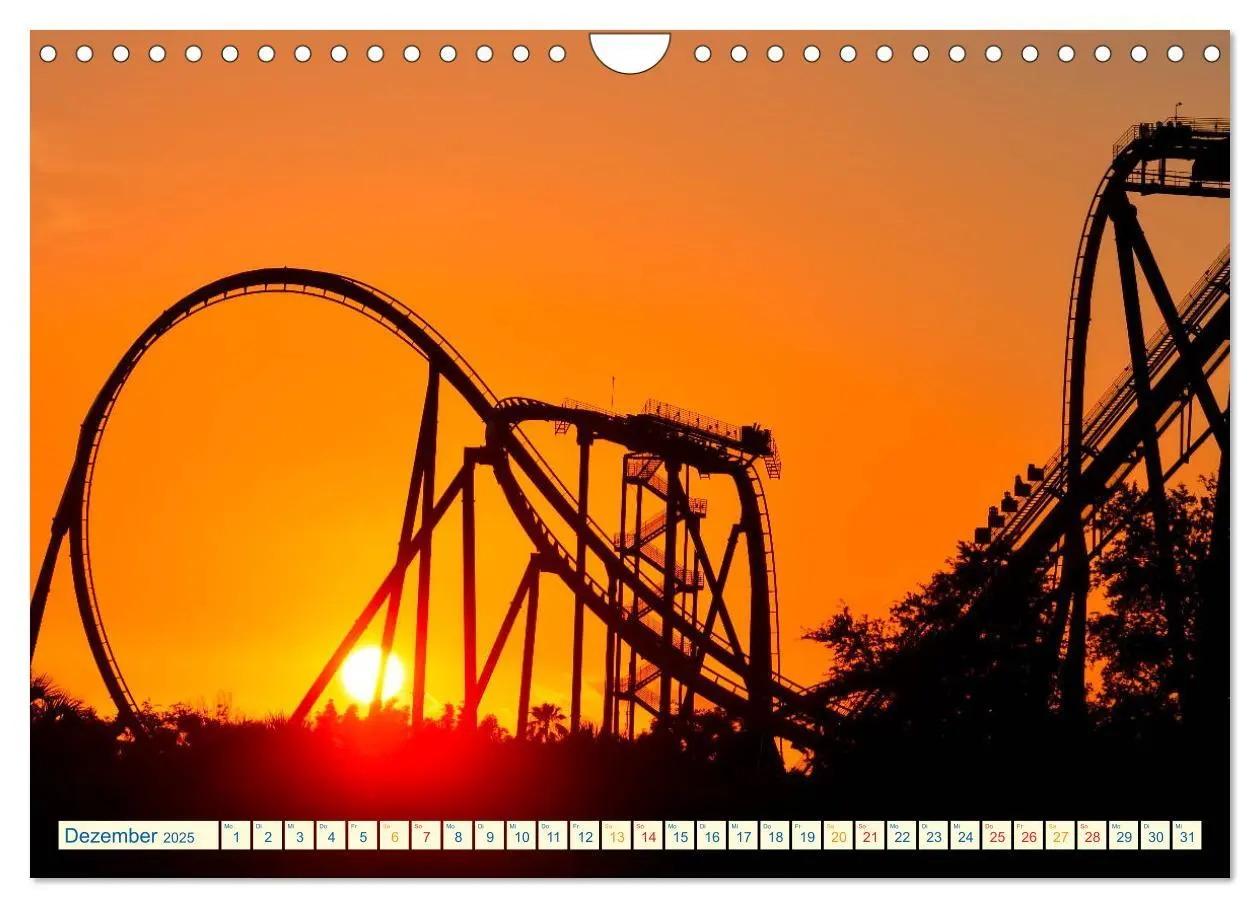 Bild: 9783435273812 | Achterbahn - extrem (Wandkalender 2025 DIN A4 quer), CALVENDO...