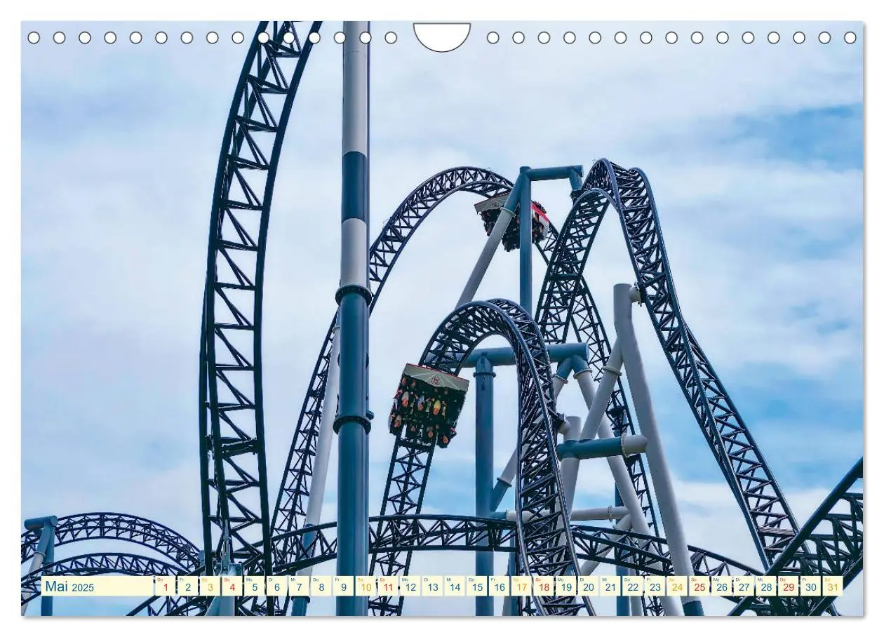 Bild: 9783435273812 | Achterbahn - extrem (Wandkalender 2025 DIN A4 quer), CALVENDO...