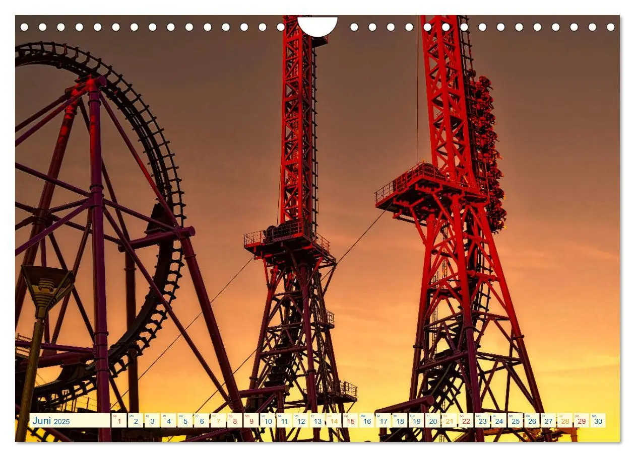 Bild: 9783435273812 | Achterbahn - extrem (Wandkalender 2025 DIN A4 quer), CALVENDO...
