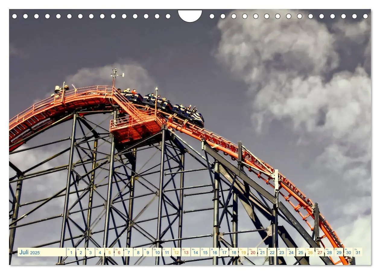 Bild: 9783435273812 | Achterbahn - extrem (Wandkalender 2025 DIN A4 quer), CALVENDO...