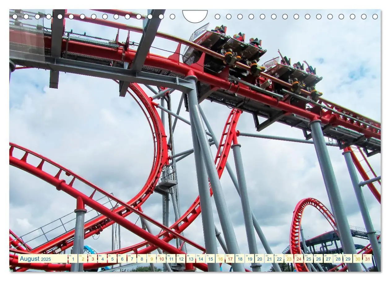 Bild: 9783435273812 | Achterbahn - extrem (Wandkalender 2025 DIN A4 quer), CALVENDO...