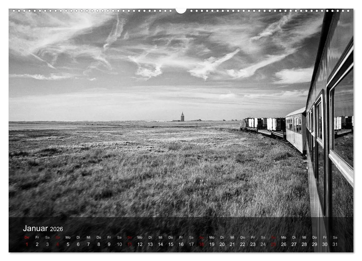 Bild: 9783457743812 | Wangerooge Noir (Wandkalender 2026 DIN A2 quer), CALVENDO...