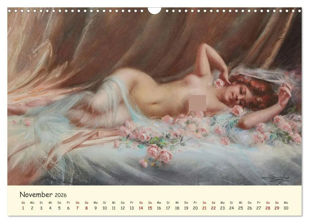Bild: 9783457353912 | Zeitlose Muse (Wandkalender 2026 DIN A3 quer), CALVENDO Monatskalender