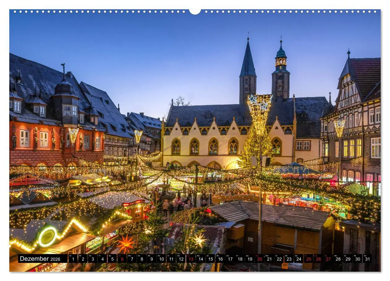 Bild: 9783457803912 | Fachwerkstadt Goslar (Wandkalender 2026 DIN A2 quer), CALVENDO...
