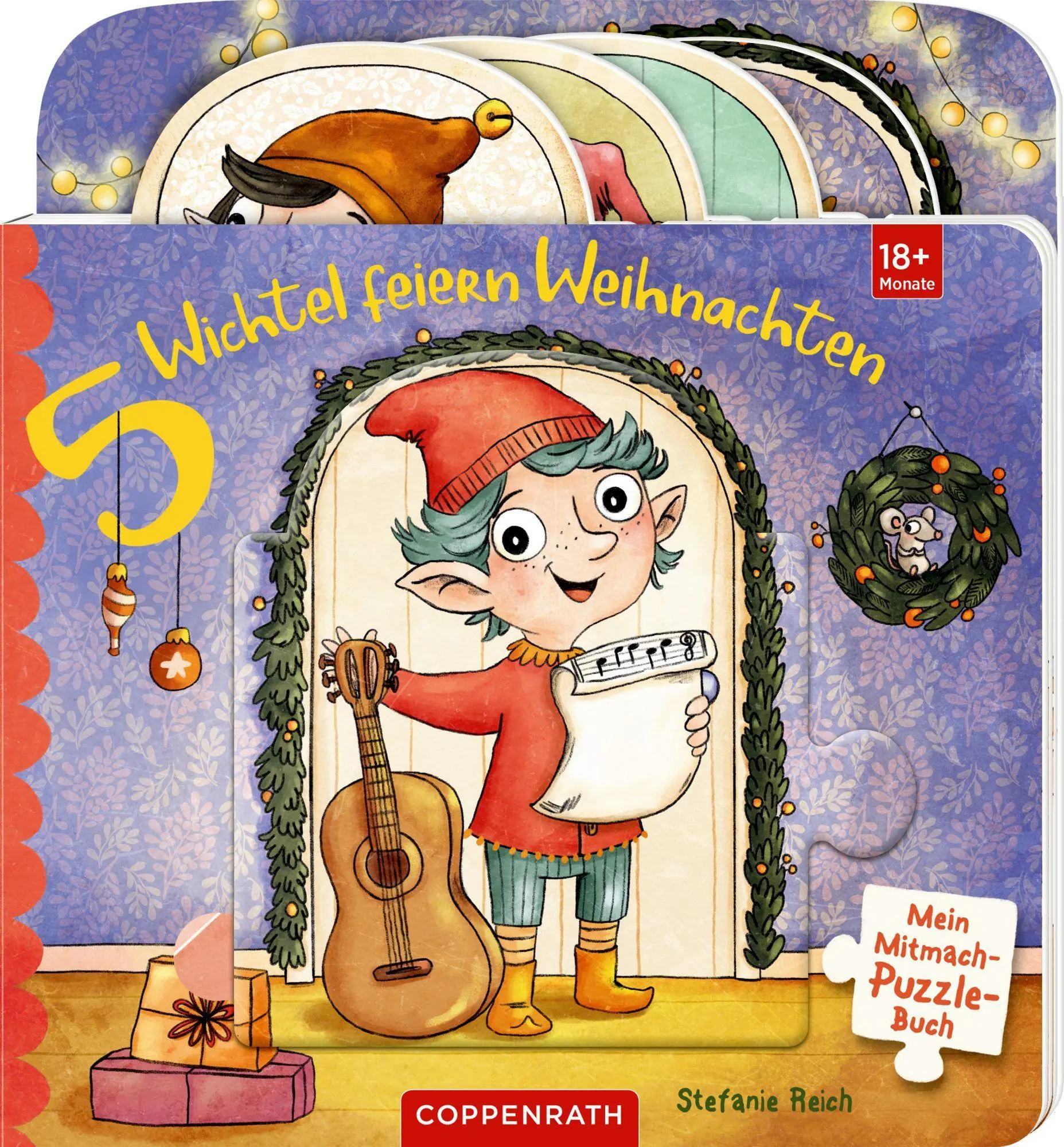 Cover: 9783649653912 | Mein Mitmach-Puzzle-Buch: 5 Wichtel feiern Weihnachten | Reich | Buch
